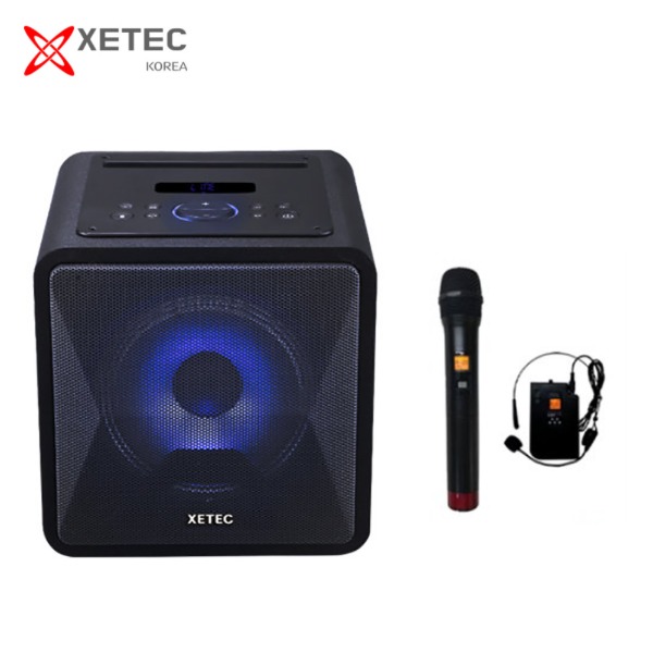 XETEC 블루투스 스피커+무선마이크+헤드마이크 세트 EV-7200