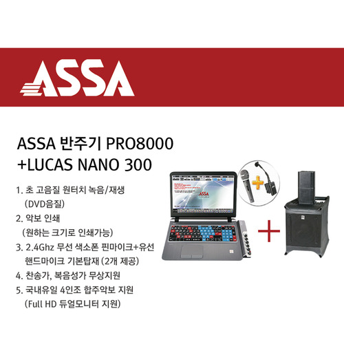 ASSA PRO8000 색소폰반주기 HK AUDIO Lucas Nano300